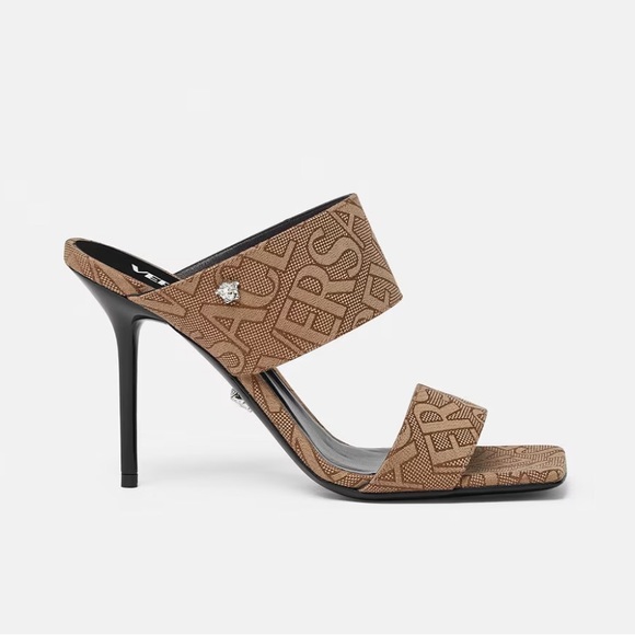 BRAND NEW AUTHENTIC VERSACE ALL OVER MULES IN SIZE 8.5. - Picture 3 of 3